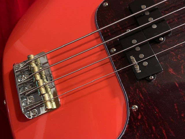 Vintage V4MFR Bass / Reissued V4 Firenza Red
