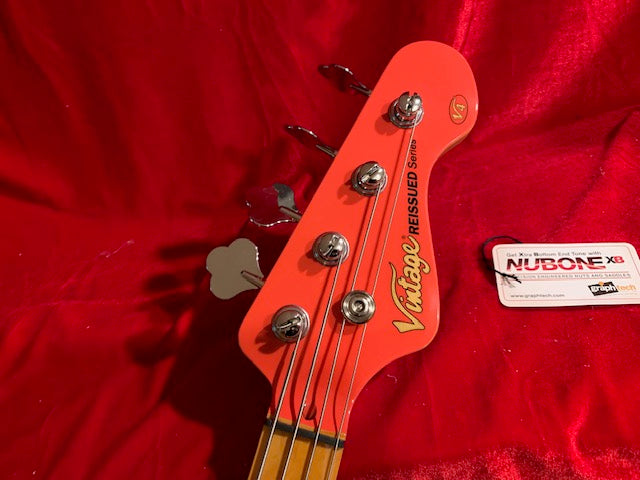 Vintage V4MFR Bass / Reissued V4 Firenza Red